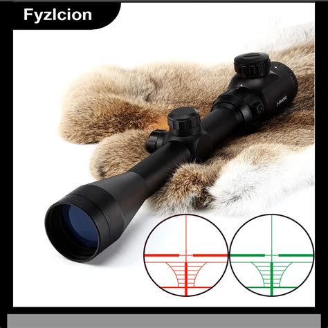 3 9X40E Rangefinder Reticle Red Green Illuminated RifleScope Hunting Crossbow Rifle Scope For ...