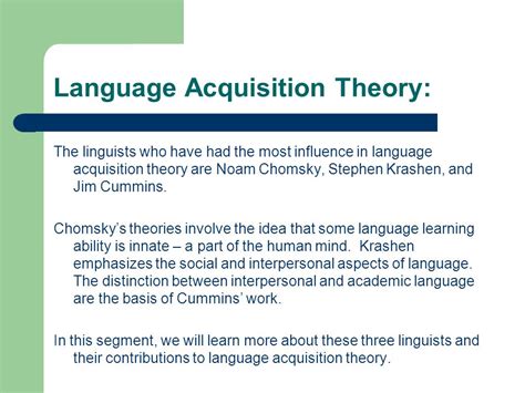 chomsky language acquisition theory pdf