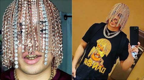 ‘Gold hair’: Mexican rapper goes viral after getting gold chain hooks ...