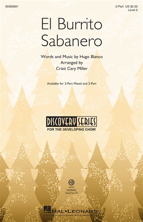 El Burrito Sabanero Sheet Music by Cristi Cary Miller (SKU: 00300691 ...