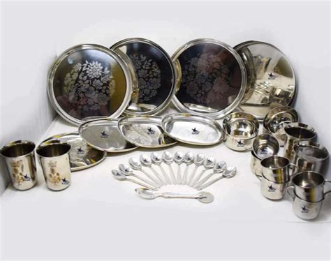 Stainless Steel Dinner Set at Rs 5589/set | Stainless Steel Dinner Set ...