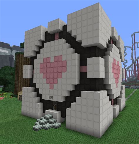 Minecraft:Companion Cube House by KAWAII-PANDA-SAN on DeviantArt