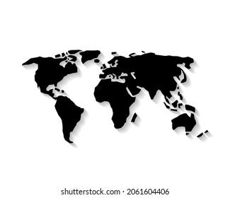 Map World World Map Vector Illustration Stock Vector (Royalty Free ...