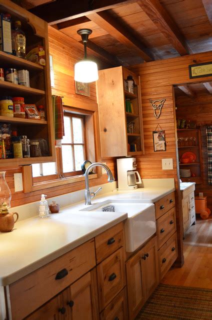 Rustic Cabin - Galley Kitchen - Rustic - Kitchen - Portland - by Julia ...