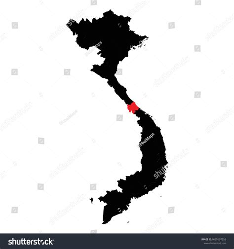 Quang Tri Highlighted On Vietnam Map Stock Vector (Royalty Free ...