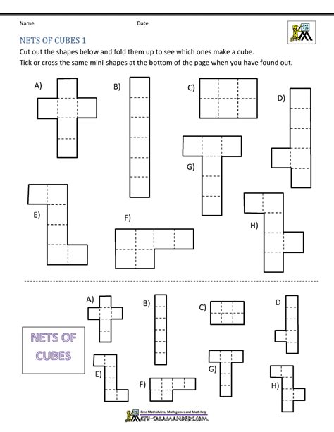 Geometry Net Worksheet