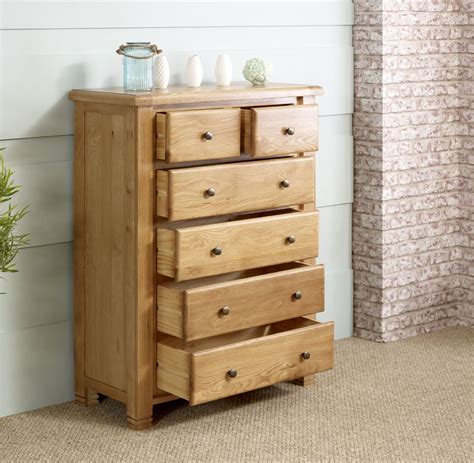 Woodstock 4+2 Chest - Oak | Woodstock, Bedroom collection, Oak