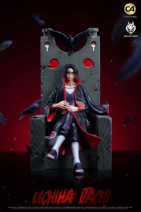 1/6 Scale Sitting Series 002 Throne Itachi Uchiha with LED - Naruto Resin Statue - Bully Boy Studio