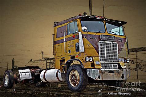 Old Freightliner Cabover Photograph by Randy Harris - Pixels