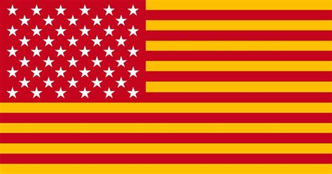 Spanish flag in the style of the American flag | American flag ...