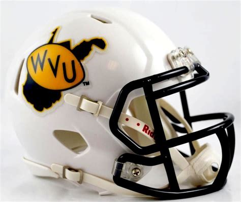 West Virginia Mountaineers Riddell Mini Speed Helmet - 2013 Season by Riddell | Game Day ...