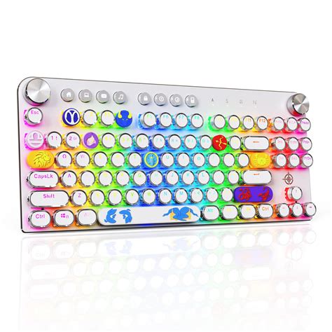 Buy STOGA Typewriter Keyboard, Mechanical Keyboard with RGB Backlit, 87 ...