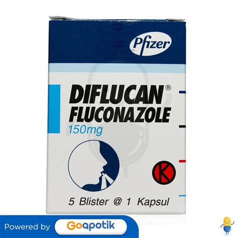 DIFLUCAN 150 MG BOX 5 KAPSUL - Kegunaan, Efek Samping, Dosis dan Aturan Pakai