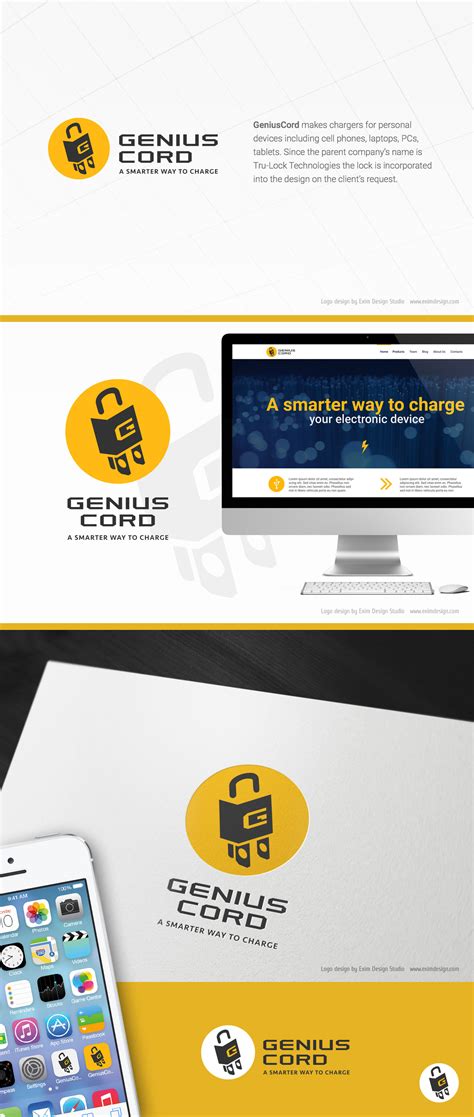 Genius Cord logo design on Behance