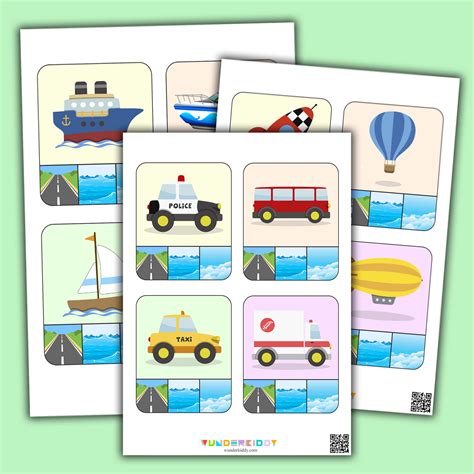 Printable Modes of Transportation Kindergarten Activity