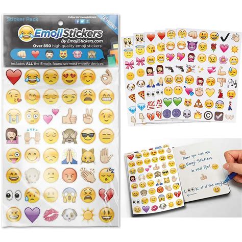 Emoji Sticker Pack Instagram Facebook Twitter iPhone iPad Emoji Sticker ...