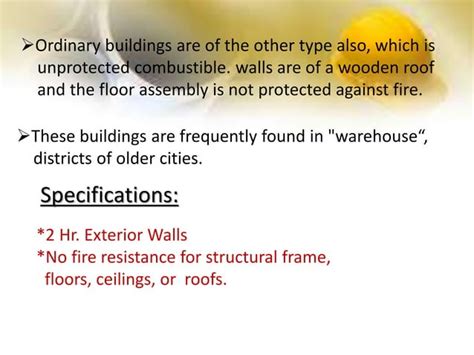 Classification of buildings