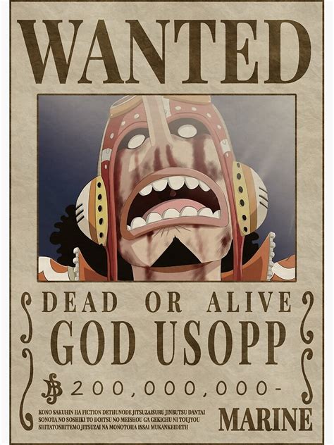 One Piece Bounty Poster Template