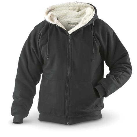 Wilderness Sherpa - lined Fleece Zip Hoodie - 155157, Sweatshirts ...