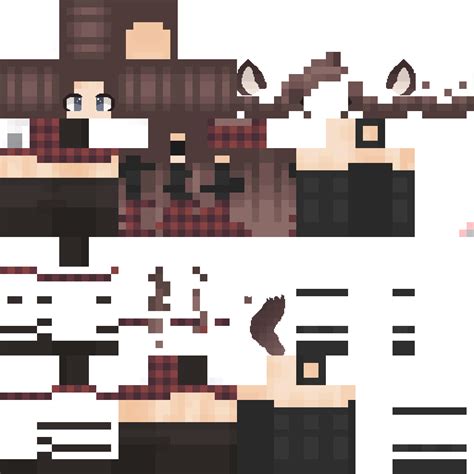 Minecraft cute girl skins layout - retaero