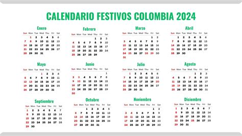 Calendario 2024 Colombia Con Festivos Y Semana Santa - Rubia Claribel