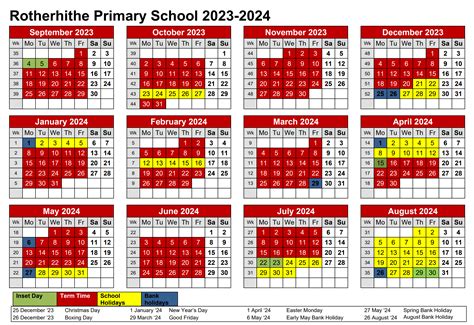 Term dates | Rotherhithe Primary School