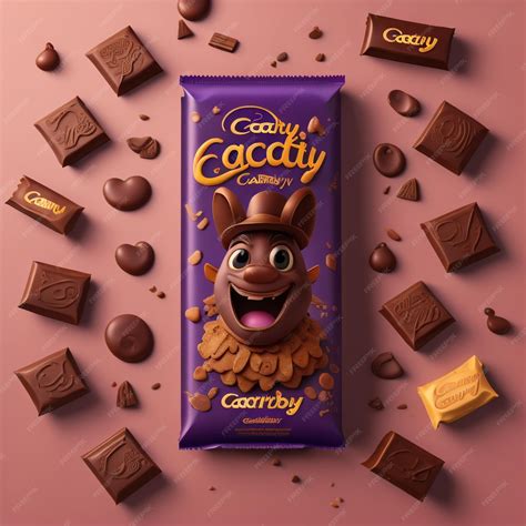 A cadbury chocolate bar that has packaging HD | Premium AI-generated image