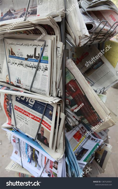 Erbil Iraq Newspaper Dealer Arabic Newspapers Stock Photo 1387528301 ...