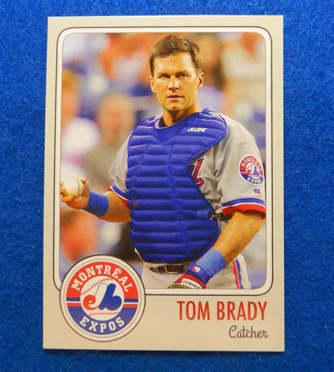 TOM BRADY Montreal Expos 1995 Draft ACEO Rookie BASEBALL Card JBvalu # ...