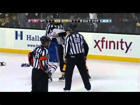 NHL: PK Subban vs Brad Marchand Fight 10/27/11 - YouTube