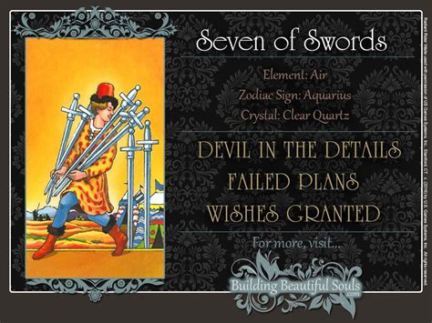 The Seven of Swords Tarot Card Meanings | Tarot Reading