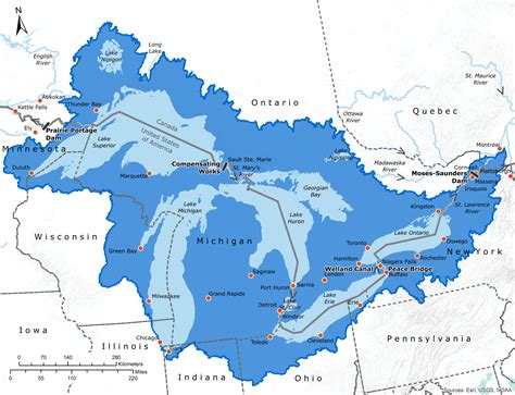 Great Lakes Map Printable