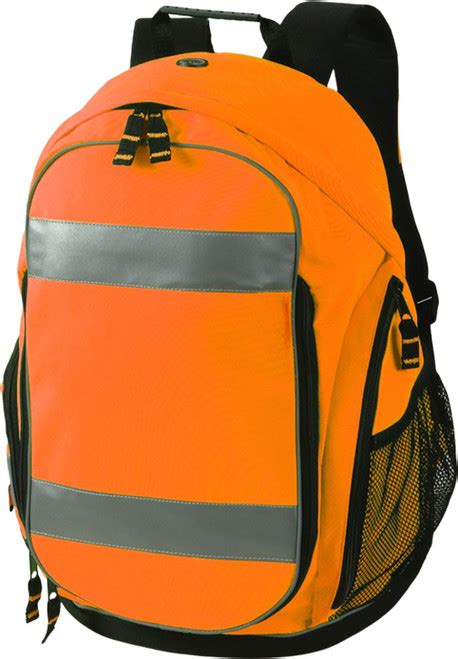 High Viz Orange Backpack - Safety Imprints