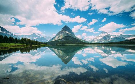 Mountain Lake Reflection wallpaper | nature and landscape | Wallpaper Better