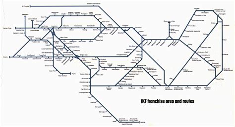 South Of England Railway Map