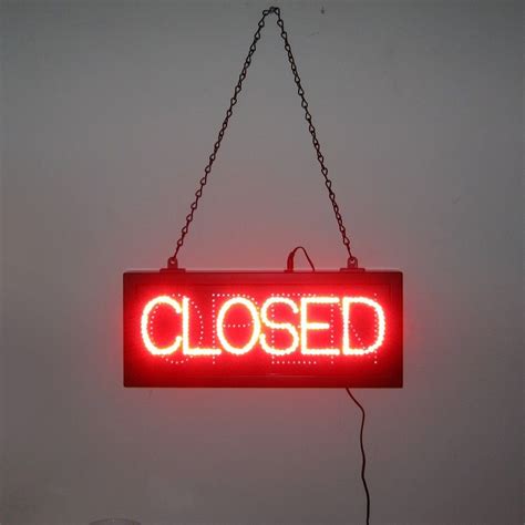 Open and Closed LED Sign | Sign lighting, Led signs, Neon signs