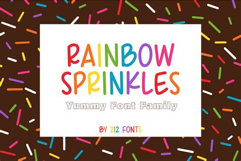 Rainbow Sprinkles Font by 212 Fonts · Creative Fabrica