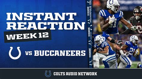 Instant Reaction: Colts vs. Buccaneers, Week 12