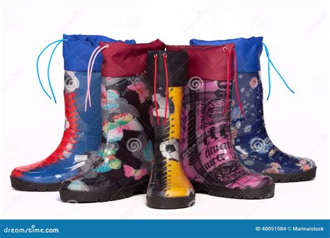 Colorful rain boots stock photo. Image of cheerful, clothing - 40051584