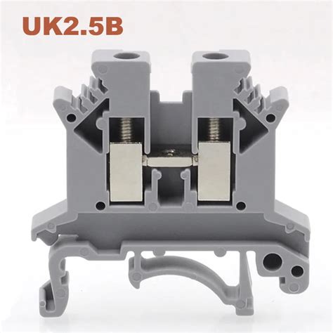 Din rail universal terminal blocks UK 2.5B screw Type wire electric terminals block connector ...