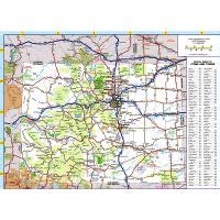 Large detailed roads and highways map of Colorado state with all cities ...