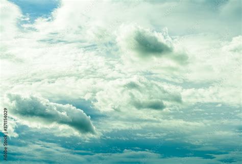 Beautiful heavenly clouds with pastel blue skies. Stock Photo | Adobe Stock