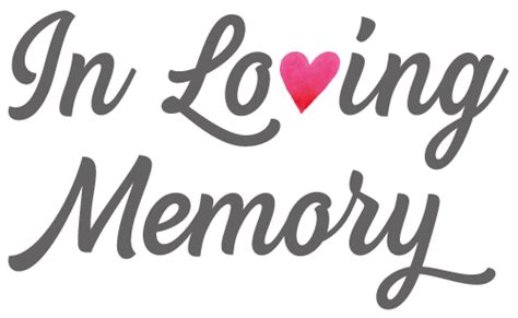 In Loving Memory PNG Pic | PNG All