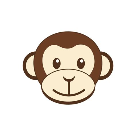 Funny Monkey Cartoon Face