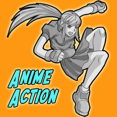 Drawing Anime / Manga Action Poses Tutorial Part 2 – How to Draw Step ...