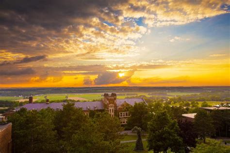 SUNY Geneseo, Geneseo NY...sunset overlooking Sturges Quad