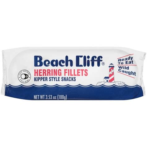 Beach Cliff Herring Fillets Kipper Style Snacks (3.53 oz) - Instacart