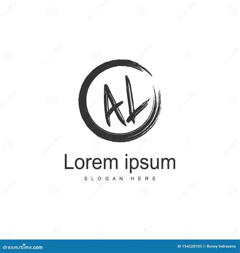 AL Letter Logo Design. Creative Modern AL Letters Icon Illustration ...