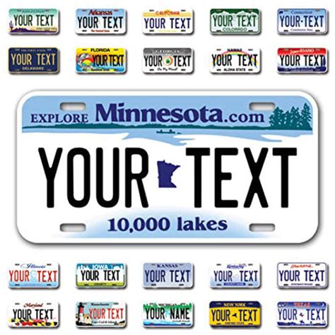 GetUSCart- InkMyPlate Personalized Minnesota Car License Plate | Choose ...