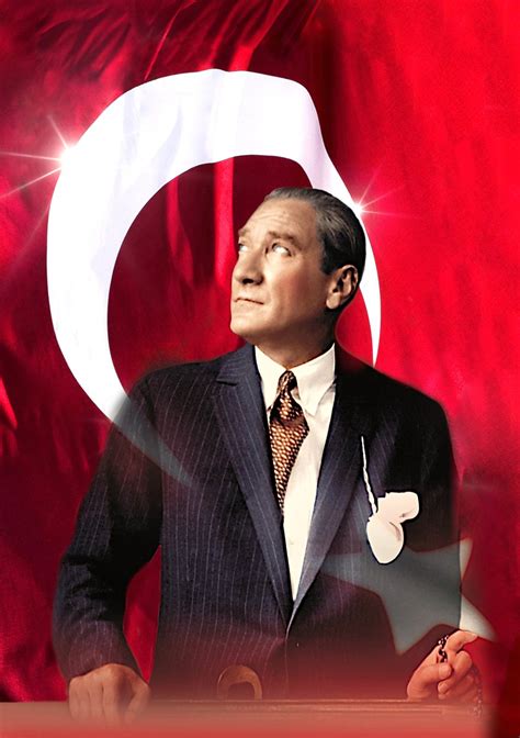 Mustafa Kemal Atatürk, Portrait with Flag 28